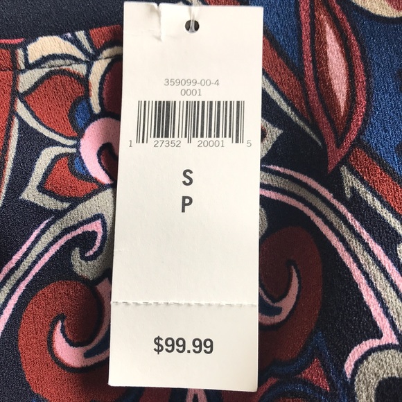 Banana Republic sleeveless navy print sheath dress NEW - Picture 8 of 11